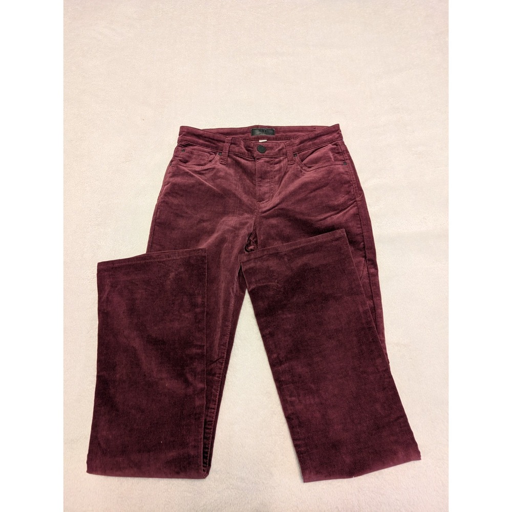 KUT from the Kloth Karen Baby Boot Corduroy Pants Burgundy Size 2